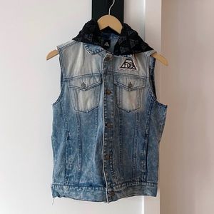 Fall Out Boy Jean Hooded Vest